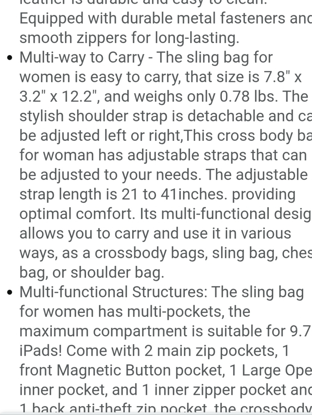 Sling Backpack with Patterned Strap - Picture 8 of 8